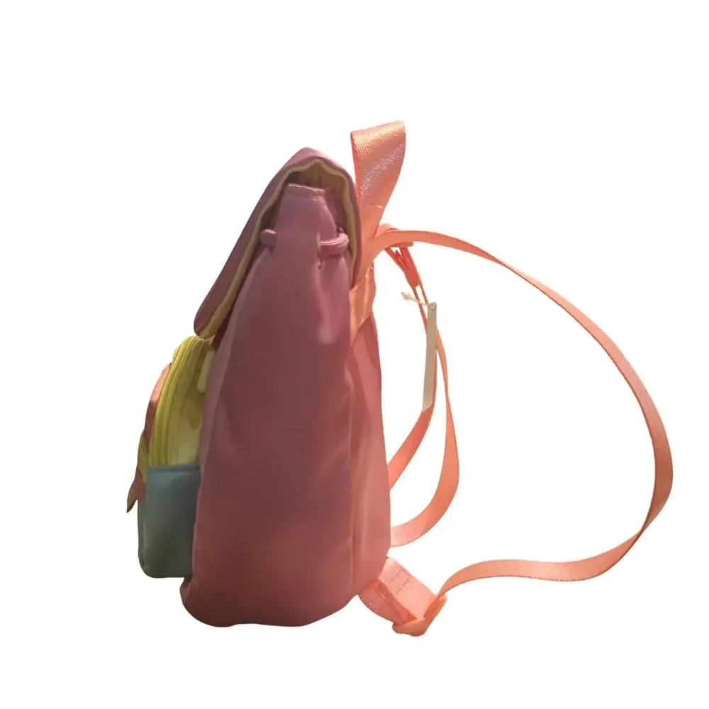 Claires Club Mini Backpack for Girls, Pink Yellow Teal